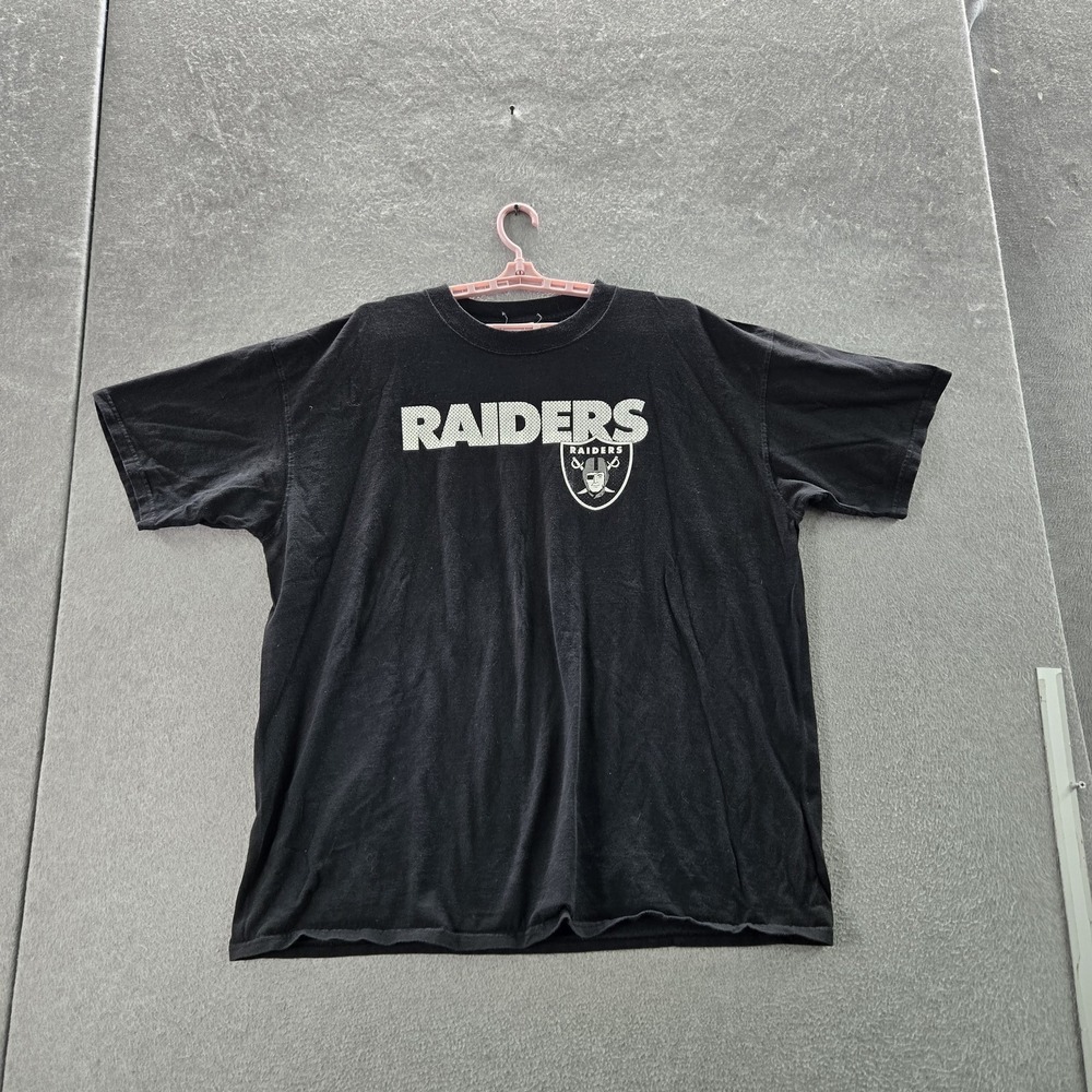 Oakland Vegas Raiders Men‎ Shirt 2X Black CSA Graphic Logo Sports Fan Y2K